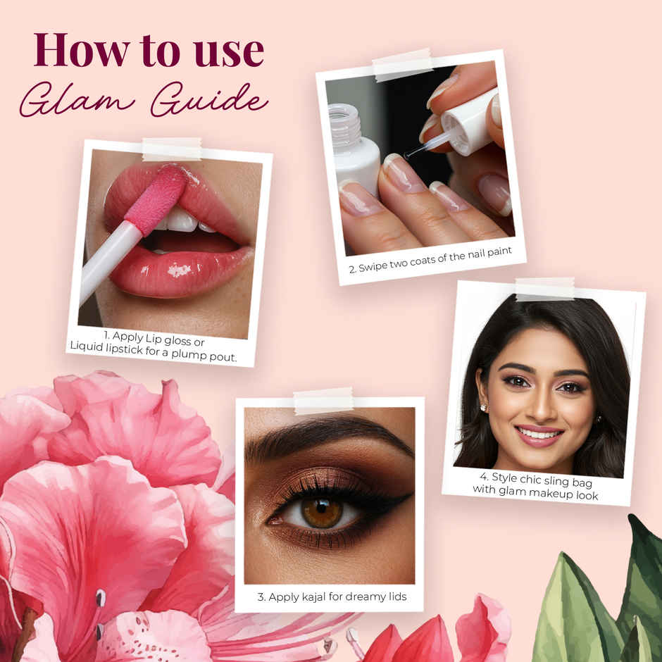 Justherbs Naturally Chic Makeup Hamper | Makeup Gift Kit