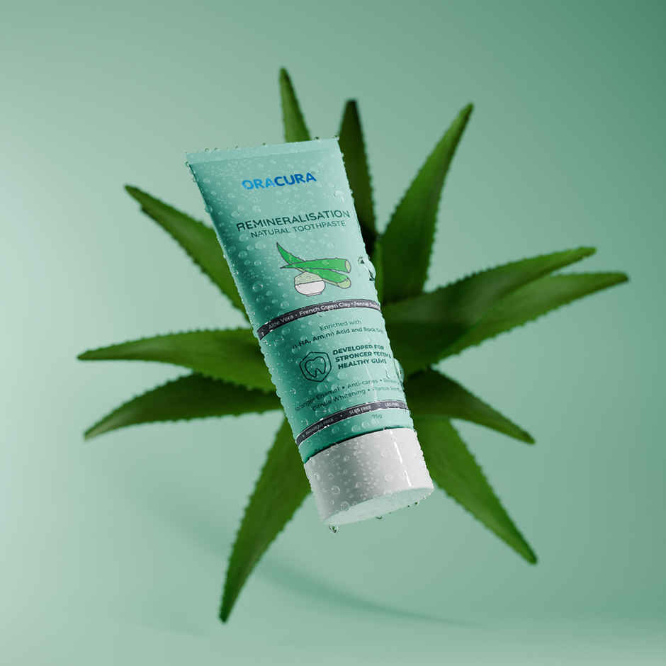 Oracura Remineralisation Natural Toothpaste Aloe Vera Combo