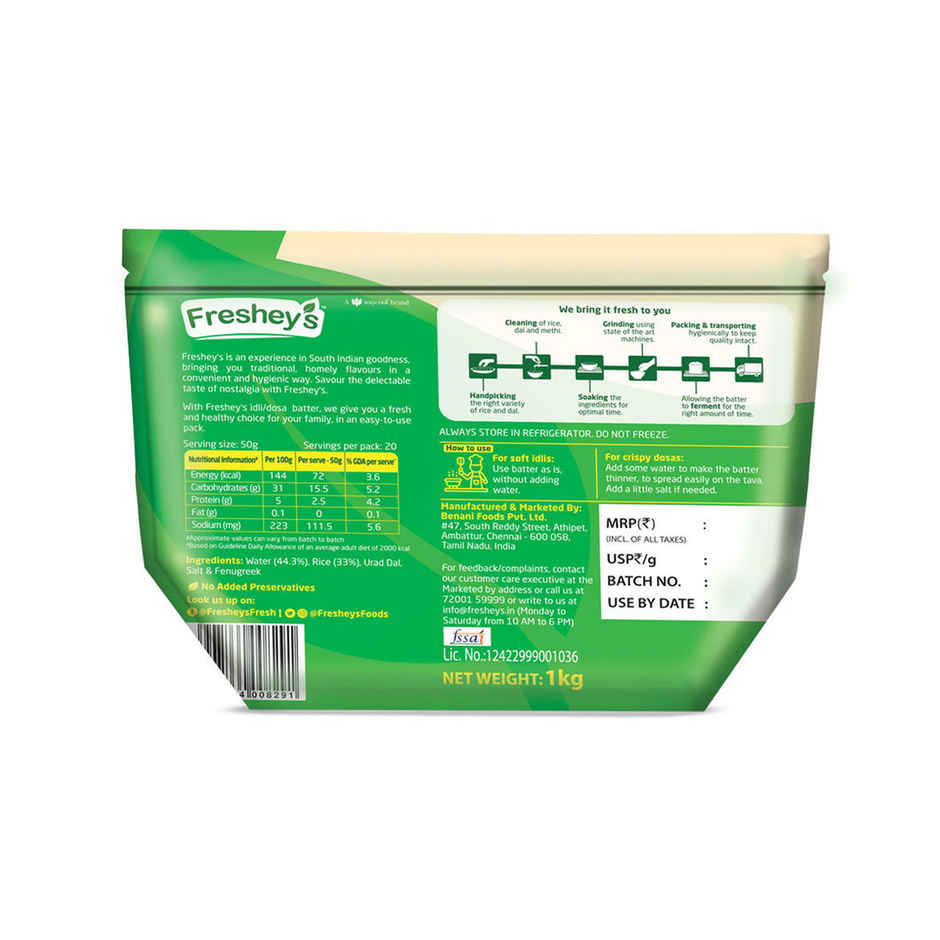 Freshey's Stone Ground Idly Dosa Batter