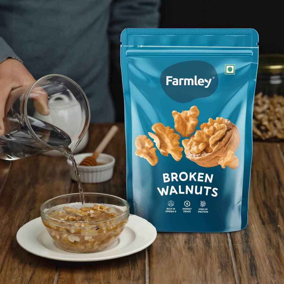 Farmley Premium Broken Chile Walnut Kernels (Akhrot)