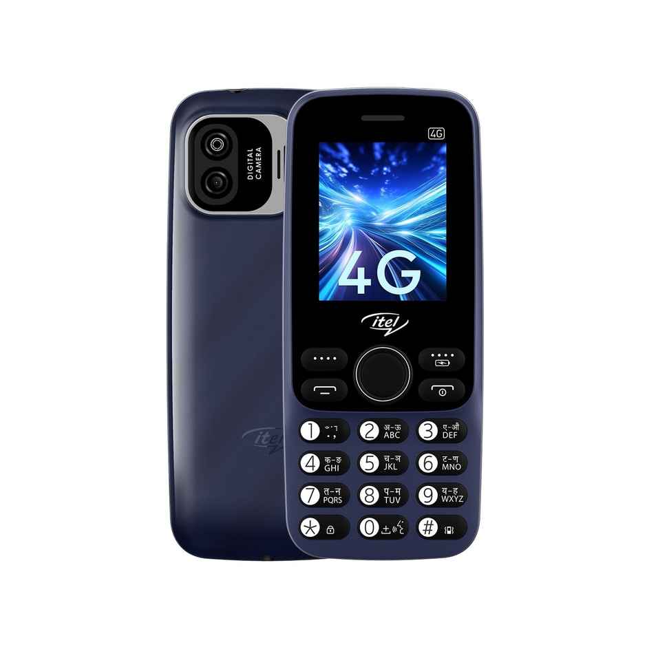 itel Super Guru 4G Keypad Mobile | 2" Display | 1000 mAh Battery | Youtube & UPI | Blue