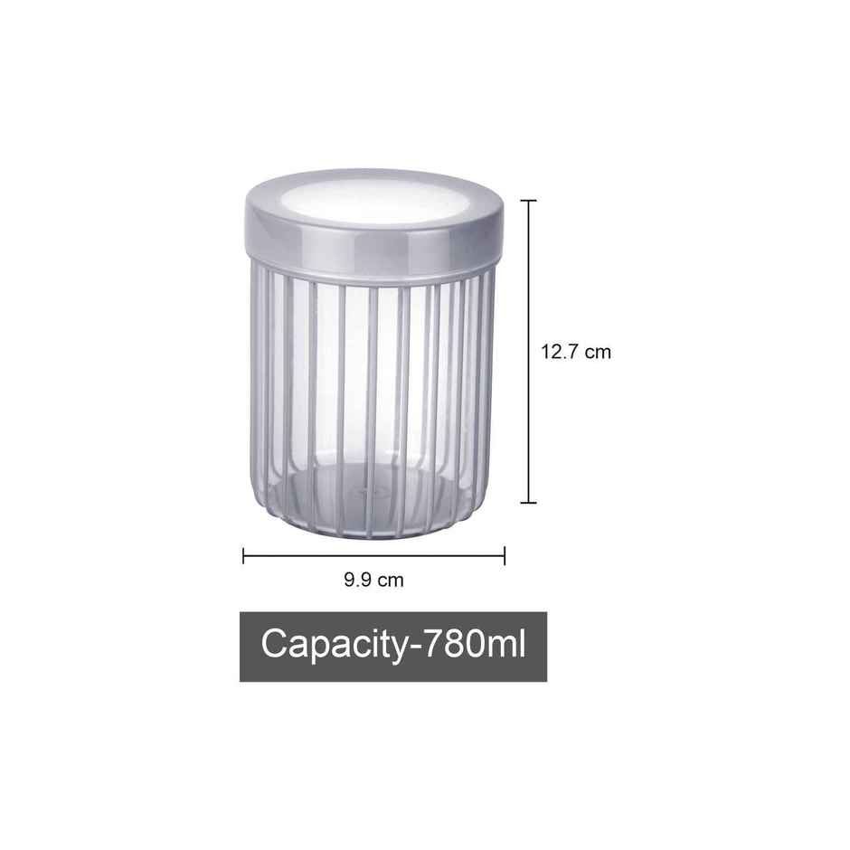 Joyo Better Home Linea Container 780 ml (3 Pcs Set)- Grey