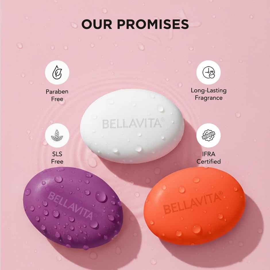 Bella Vita Perfumed Bathing Soap For Women 3 X 100 gm