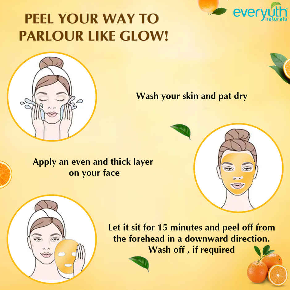 Everyuth Naturals Advanced Orange Peel Off Mask Tube for Natural Glow