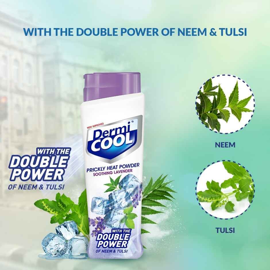 Dermi Cool Prickly Heat Powder Soothing Lavender