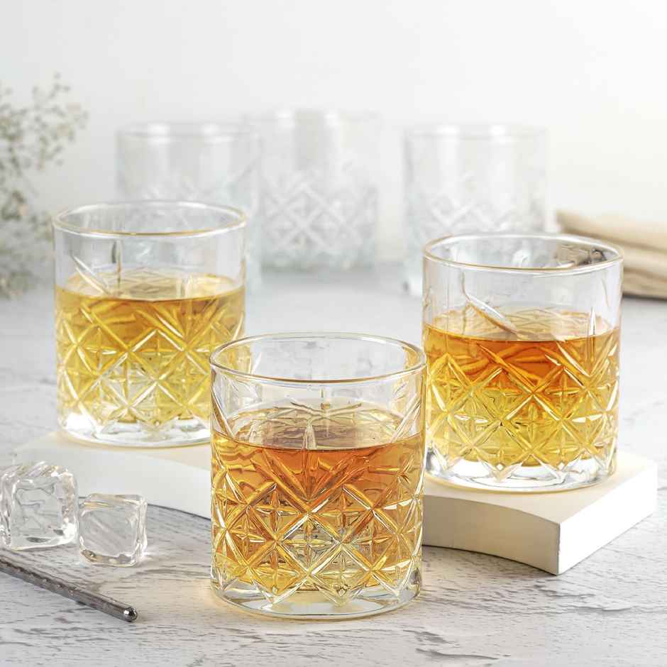 Cello Classix Glass Tumblers | Durable, Stylish, Perfect For Daily Use | Clear - 215 ml