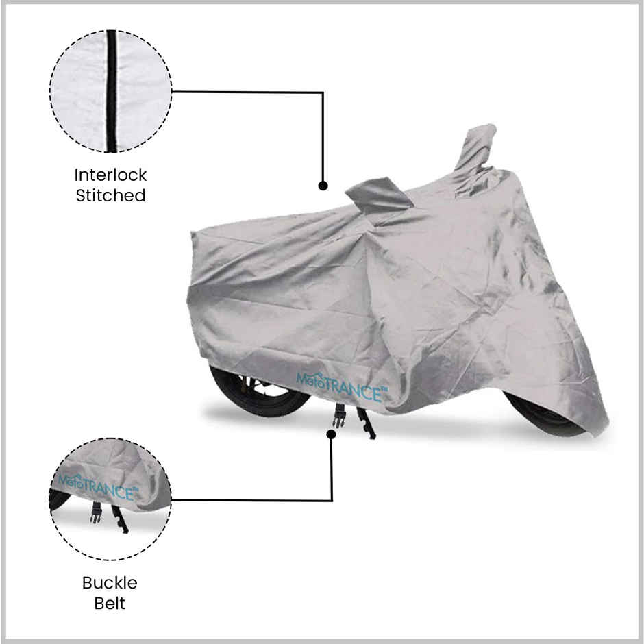 Mototrance Silver Bike Body Cover For Universal