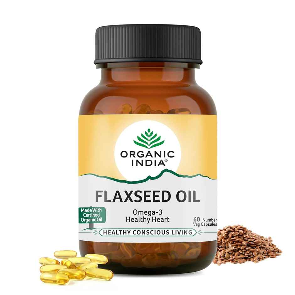 Organic India Flaxseed Oil VEG Capsule