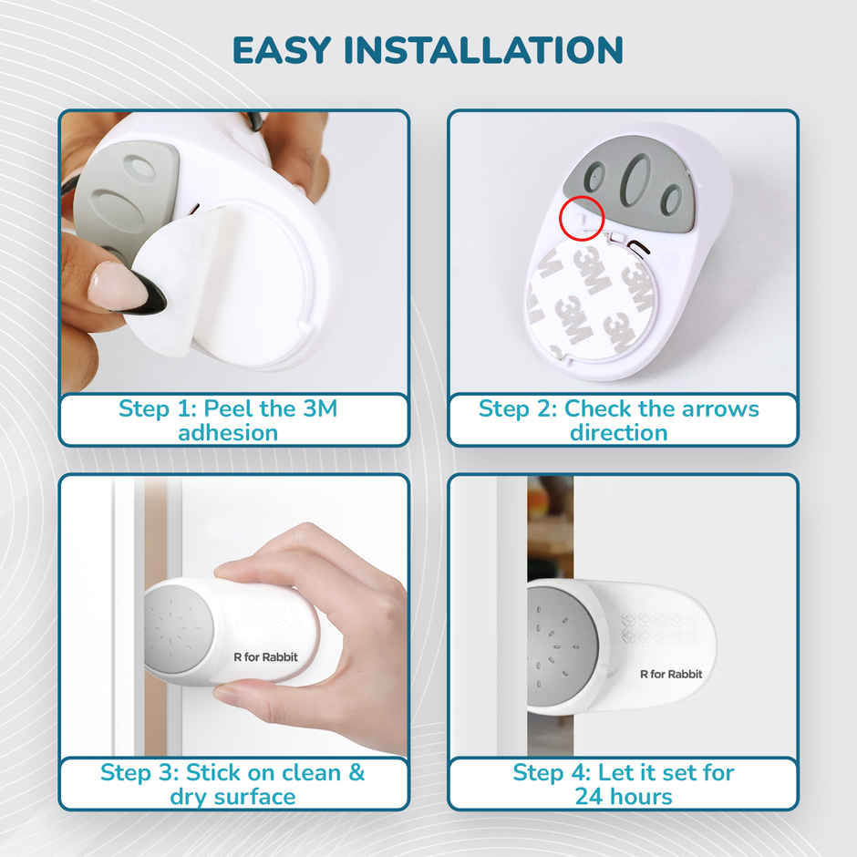 R for Rabbit Protector Plus Door Stopper Safety White SYPPDSW2 Feeding Nursing and Nursery