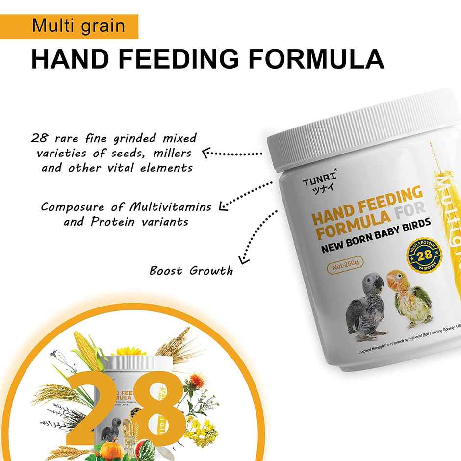 Tunai Hand Feeding Formula For All Baby Birds 2