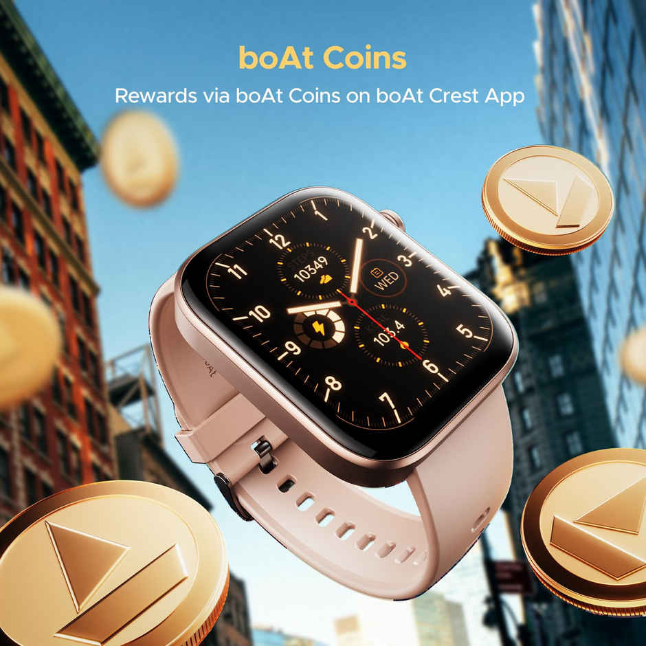 boAt Storm Call 3 Smartwatch | 1.83" Display | Women's Edition | BT Calling - Cherry Blossom