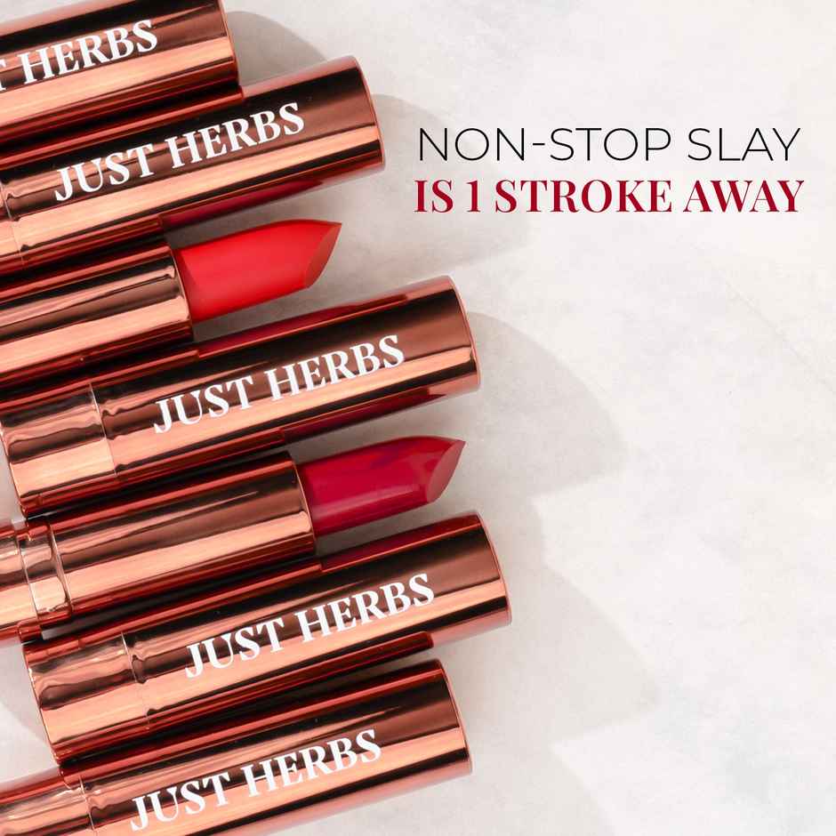 Just Herbs Ultra Matte Finish Long Stay Transfer Proof Bullet Lipstick Bold Espresso