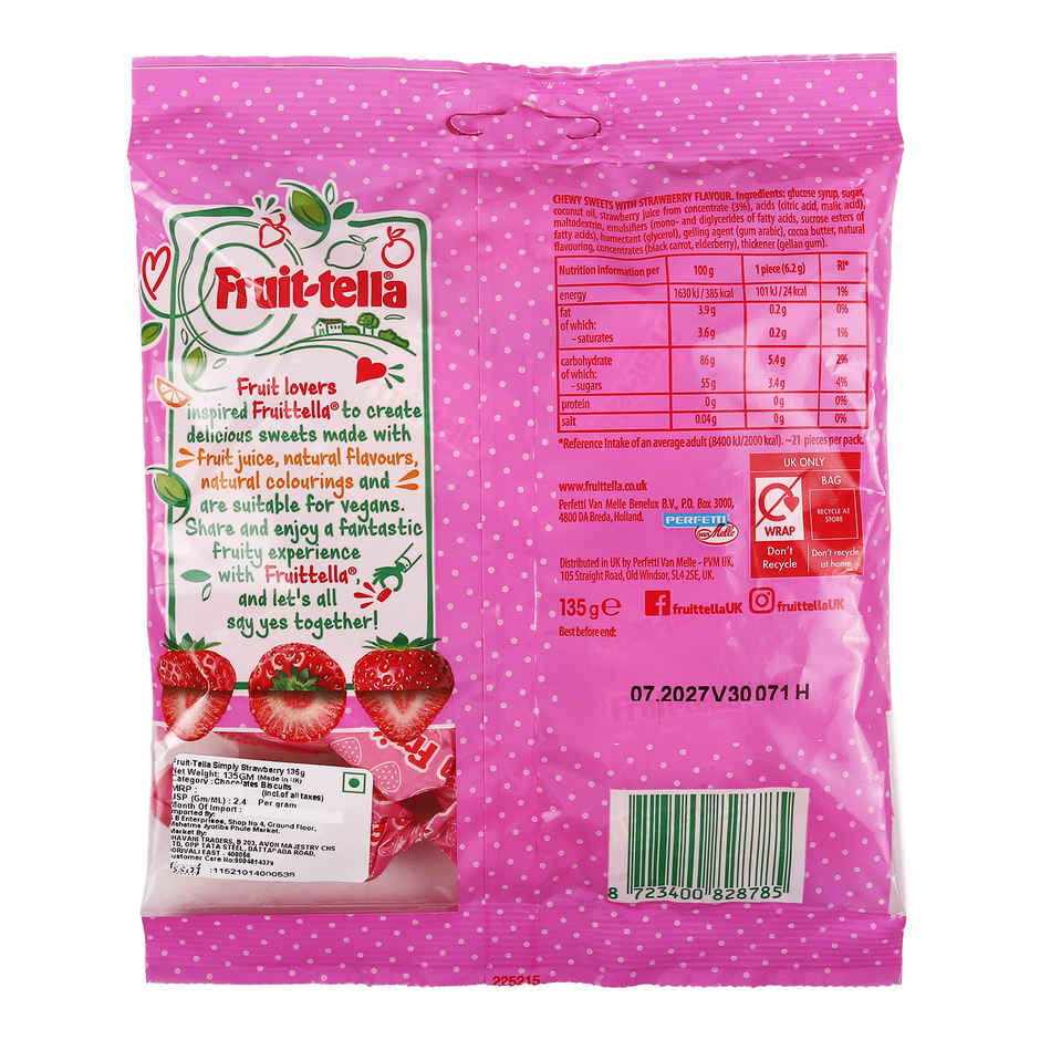 Fruit-Tella Simply Strawberry