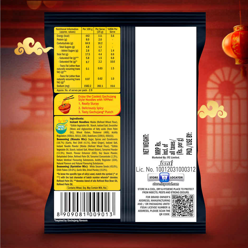 Sunfeast YiPPee! Pan Asian Noodles Gochujang