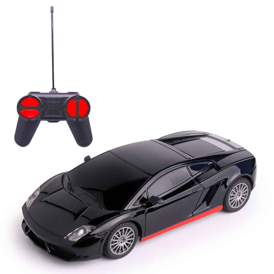 Race N Roll 1:24 Rechargeable Hi Speed Mini Remote Control Car - Lam Black