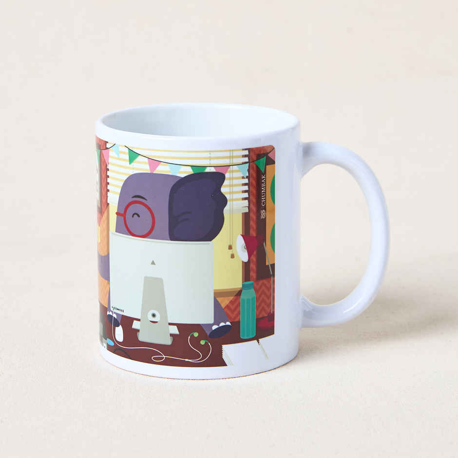 Chumbak Let's Work Together Mug | Multicolour