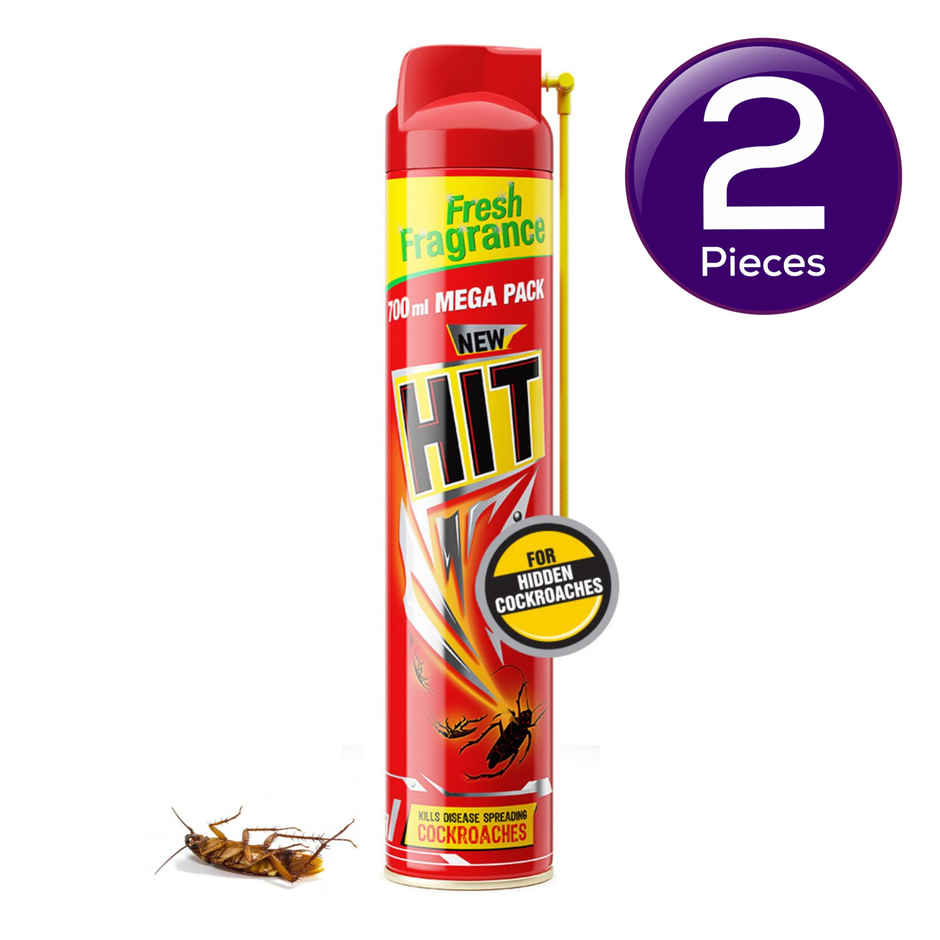 Hit Crawling Cockroach Killer Spray with Deep-Reach Nozzle Combo