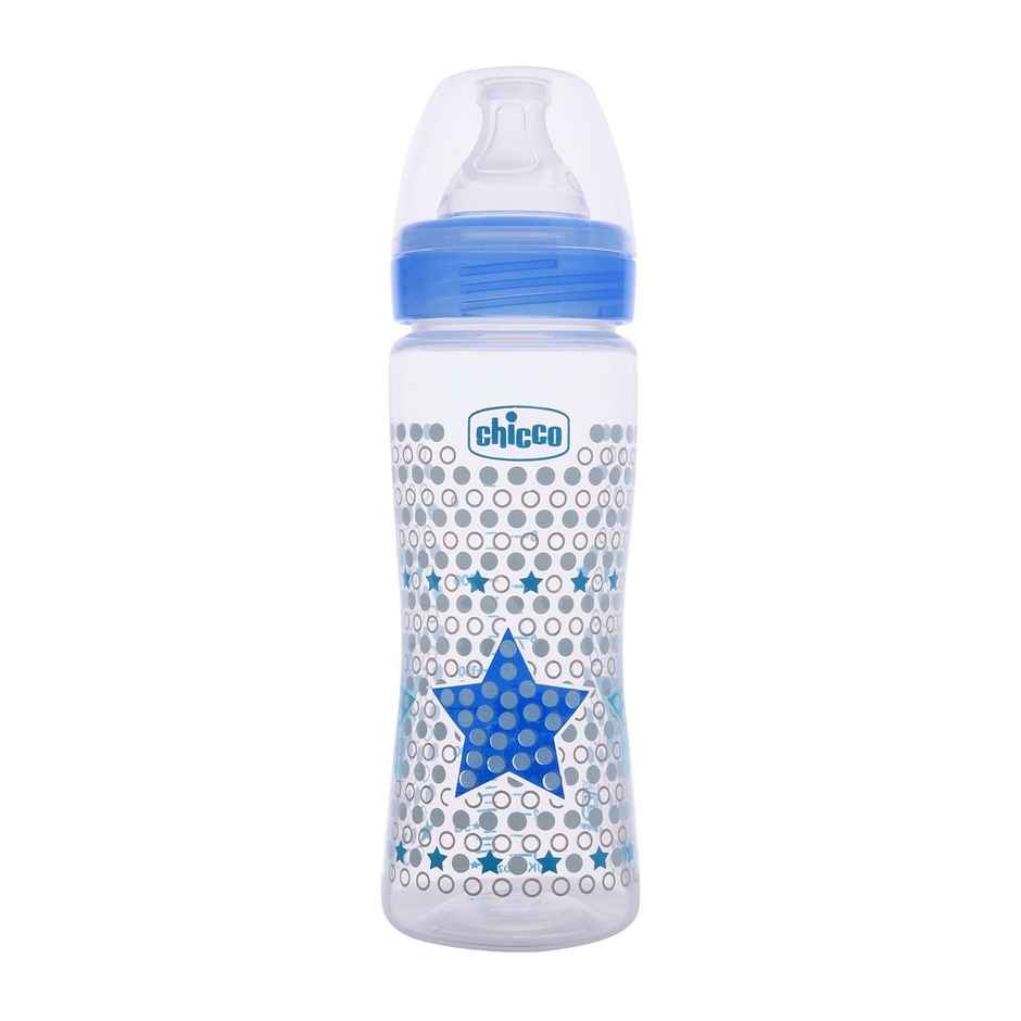 Chicco Feeding Bottle Wb Sil Physio Blue