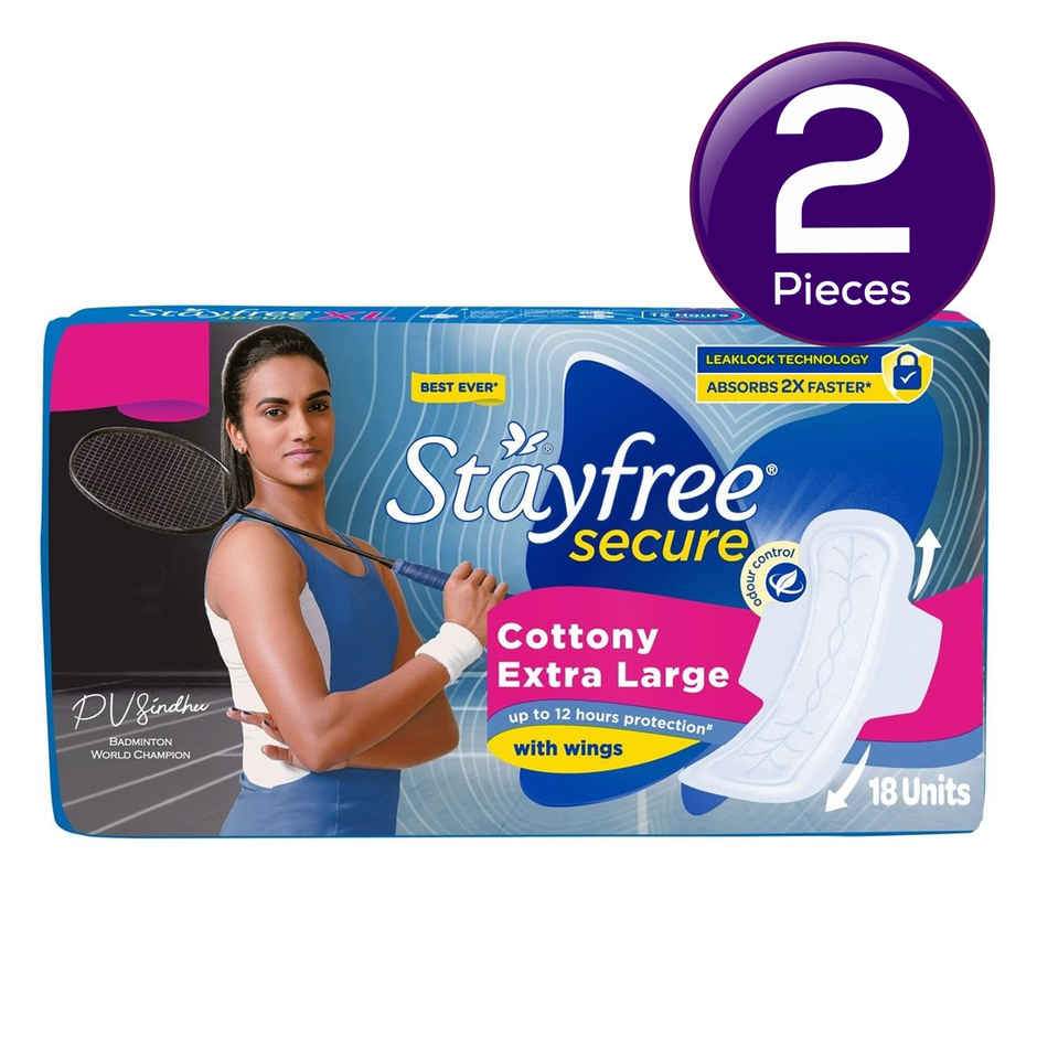 Stayfree Secure XL Sanitary Pads Combo