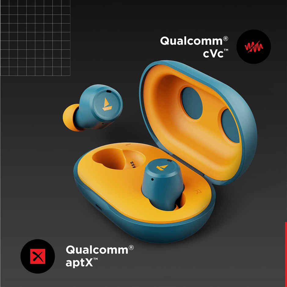 boAt Airdopes 391 Tws Earbuds W/ 23 Hours Playback, Asap Charge, Iwp Technology(Fiery Blue)