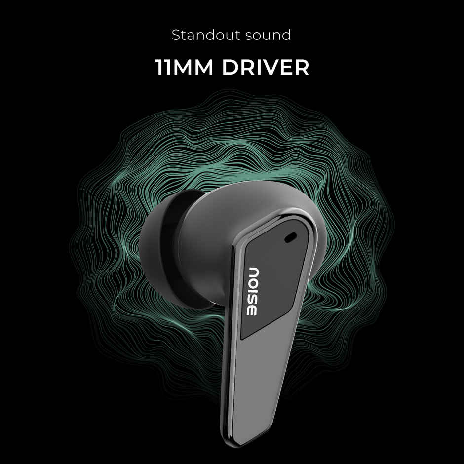 Noise Buds N1 Pro 30dB ANC 60H Battery Dual Pairing Instacharge TWS Earbuds | Chrome Black