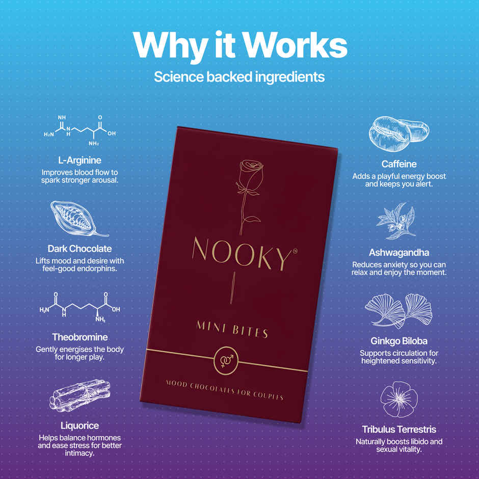 Nooky Melt 2 in 1 Play Kit Wave Womens Massager and Mini Bite Intimacy Chocolate