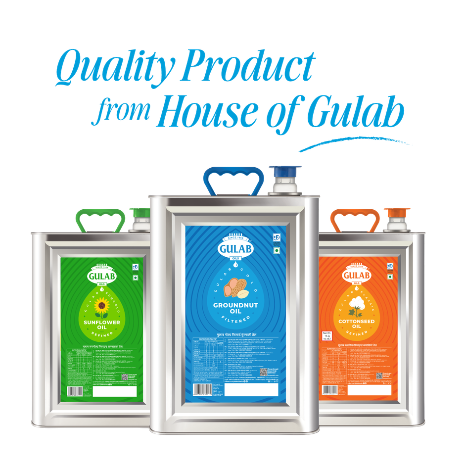 Gulab Groundnut Filtered Oil Tin