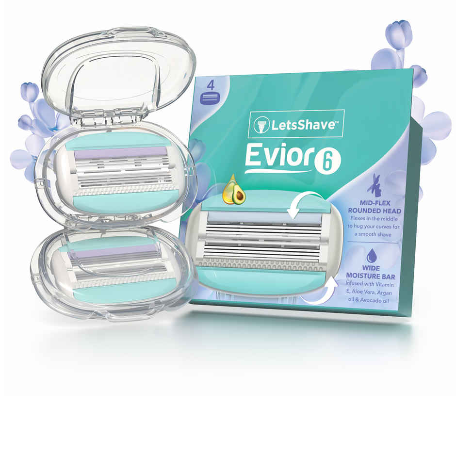 Letsshave Evior 6 Shaving Razor Blades| World'S First 6 Blade Razor For Women