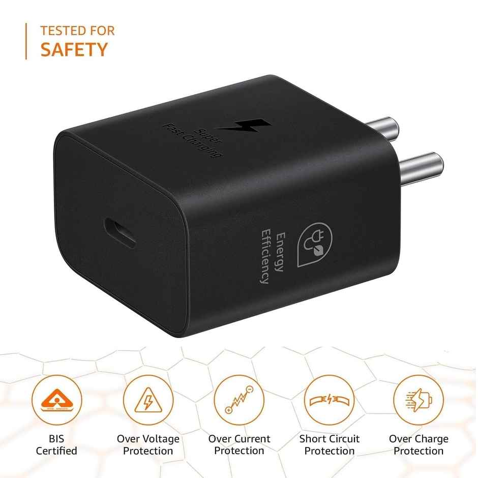 Ailkin 25W GaN Charger Adaptor for Samsung Phones | Black