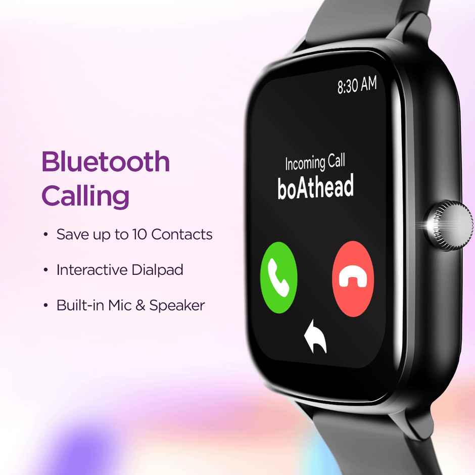 boAt Wave Smart Call Smartwatch | 1.69" Display | BT Calling - Active Black
