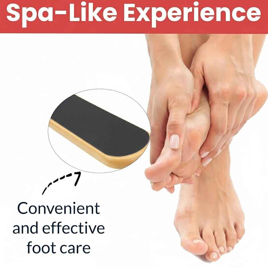 Midazzle 2in1 Wooden Foot Filer/Scrubber and Callus Remover | MIFF5201