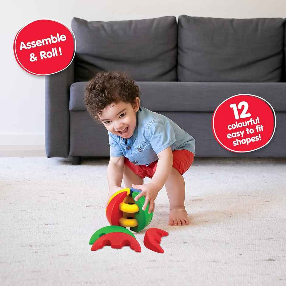 Giggles Funskool Activity Ball | Assemble & Roll | Multicolor
