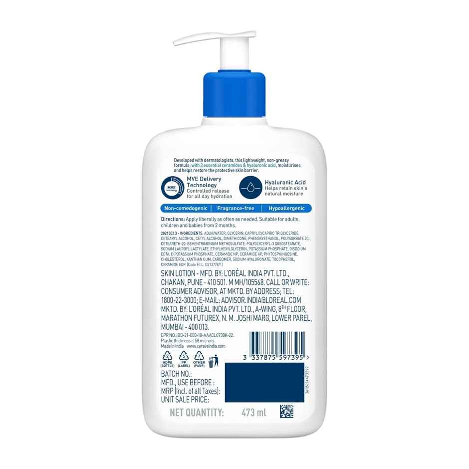 CeraVe Moisturizing Lotion for Normal to Dry Skin with Ceramides & Hyaluronic Acid
