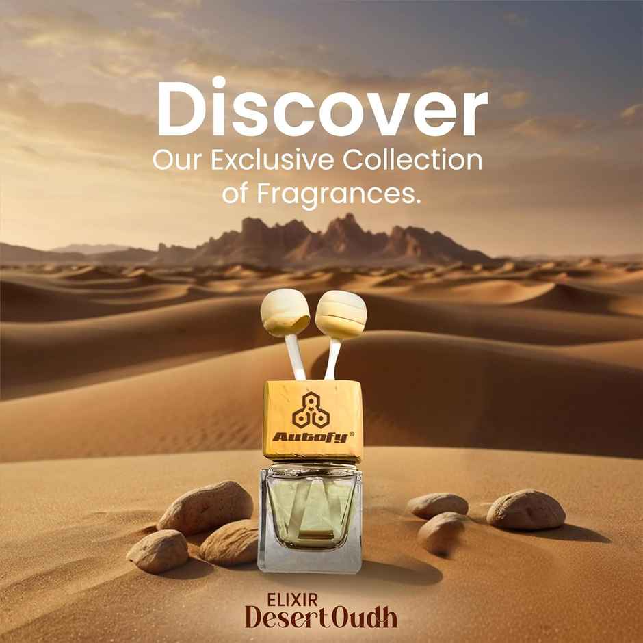 Autofy ELIXIR Car Perfume AC Vent Car Fragrance Car Air Freshener Long Lasting | Desert Oudh