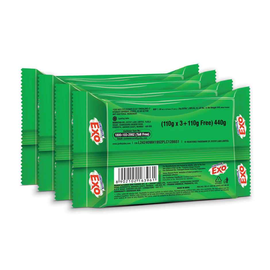 Exo Ginger Twist Dishwash Bar | Anti Bacterial