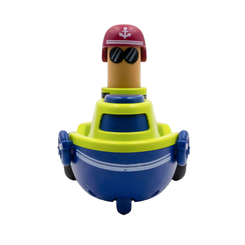 Toybharat Push N Go Boat Toy | Colorful Birthday Gift for Kids | Fun Pressing Go Action | Assorted