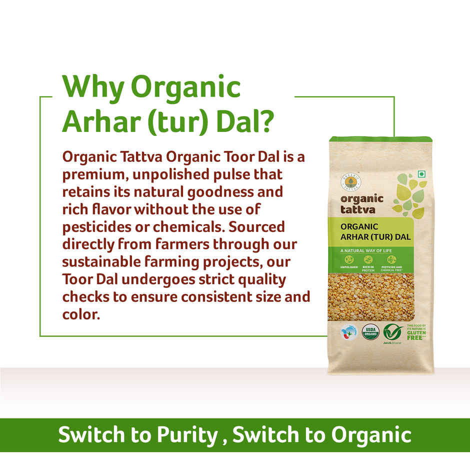 Organic Tattva Arhar Tur Dal