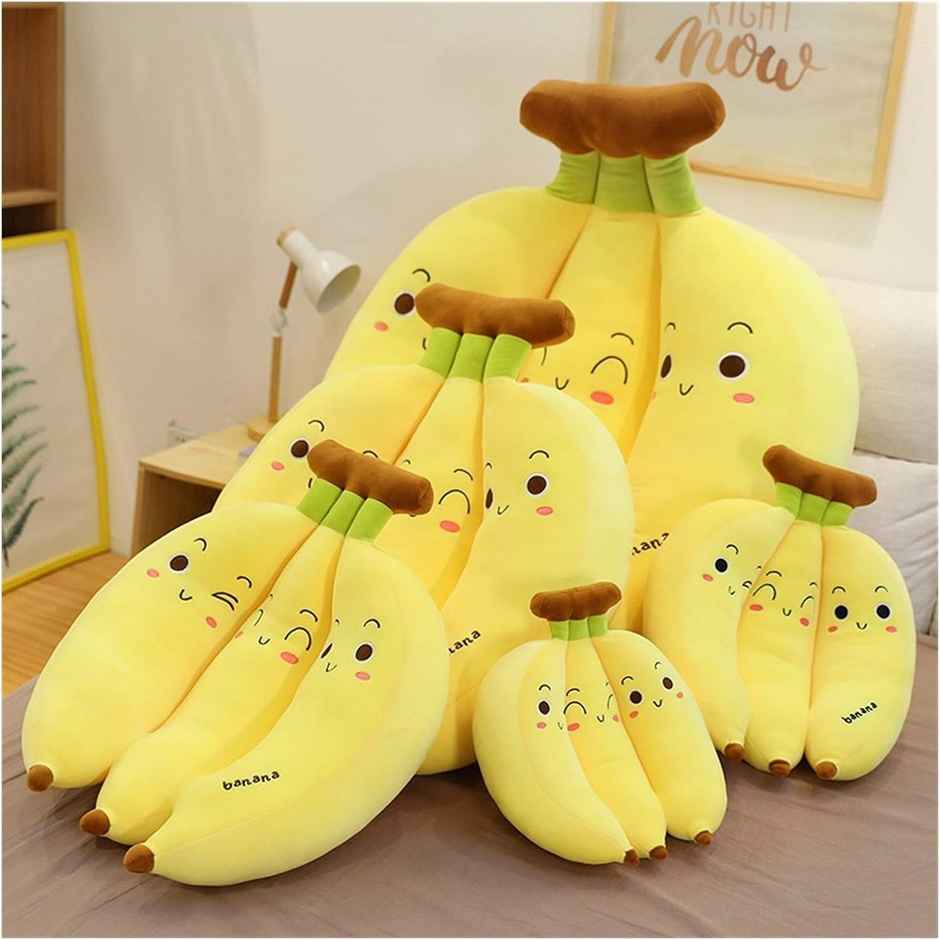Babique Banana Bunch Pillow Soft Toy for Kids - Huggable Plush Doll, Room Decoration