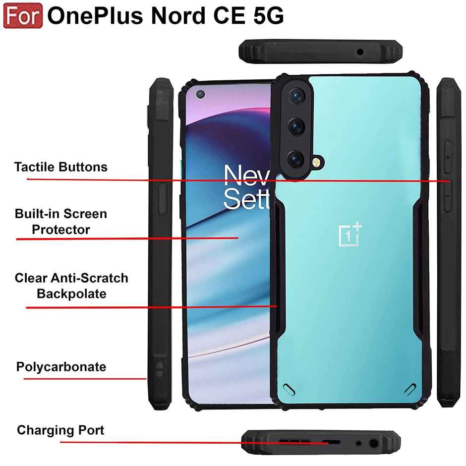 Zapcase Back Cover for OnePlus Nord CE 5G | Matte-Black