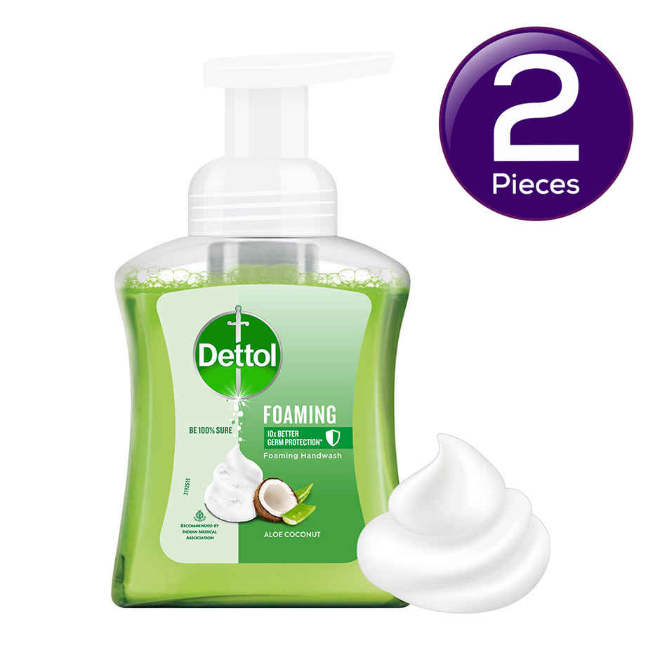 Dettol Foaming Hand Wash -Â Moisturizing & Gentle Pump Handwash 250 ml Combo