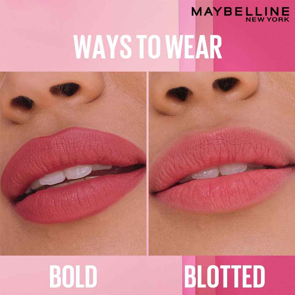 Maybelline New York Serum Lipstick | Matte | 8 Hr Hydrated Color | Pink | 003 Open Late