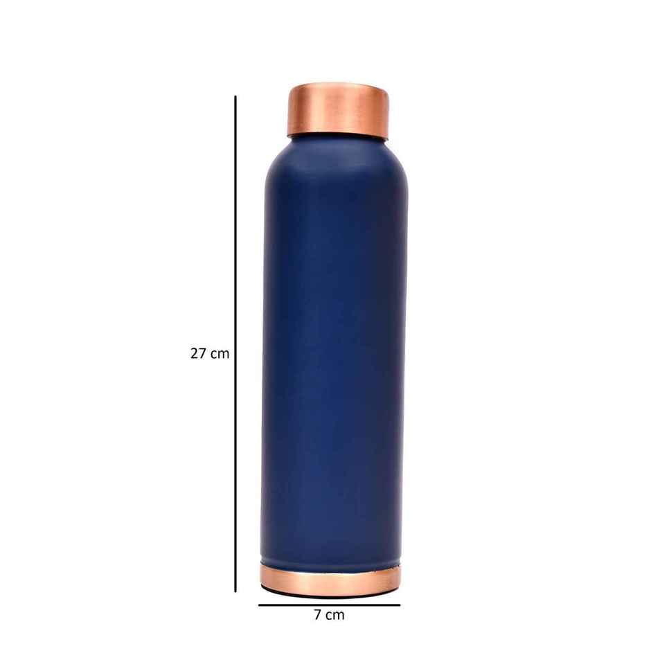 OGGN Copper Water Bottle For Daily & Office Use 950 ml, Blue |Pure Copper