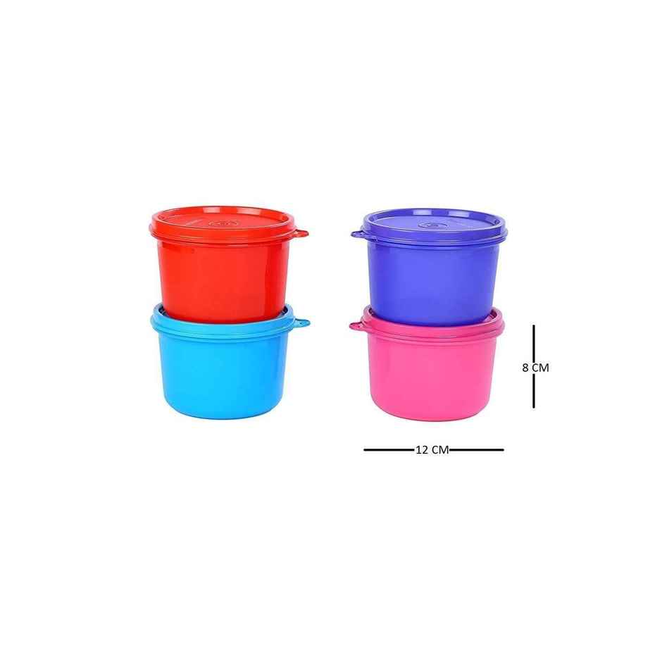 Signoraware Executive Round Lunch Box Set | Set of 4 | Assorted | Lunch Box Set