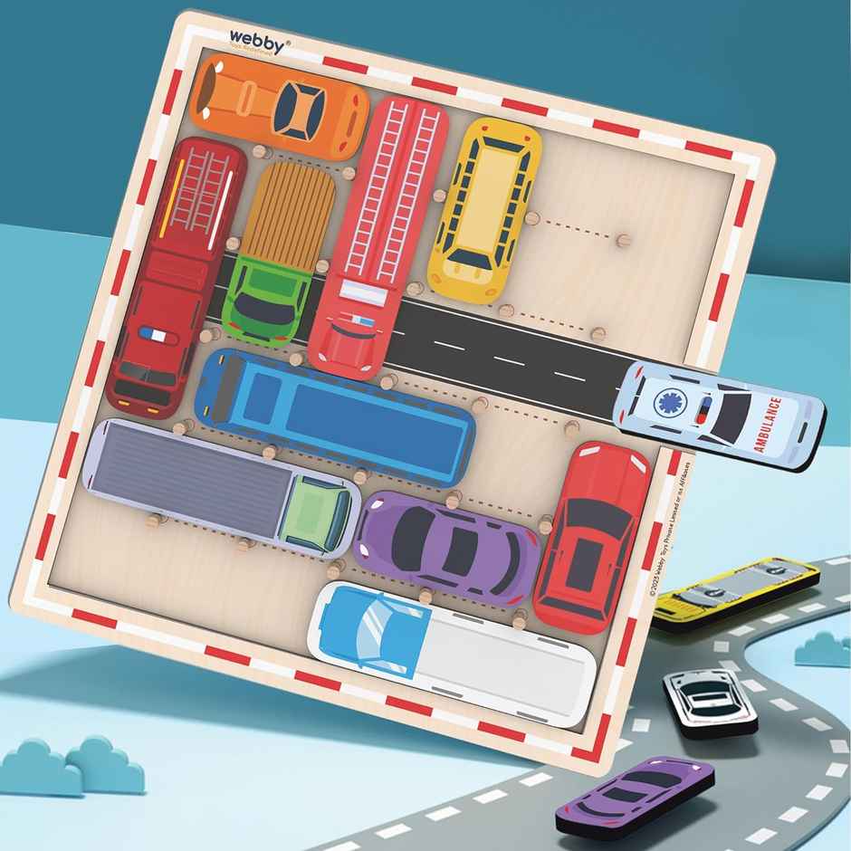 Webby Traffic Jam Table Top Board Game | Fun Family Puzzle Game for Kids, Teenager and Adult