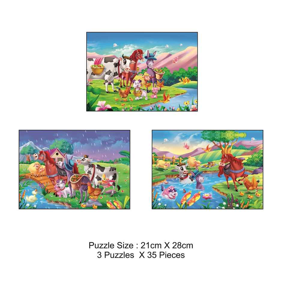 Ratna's Story Puzzle Rainy Picnic Day