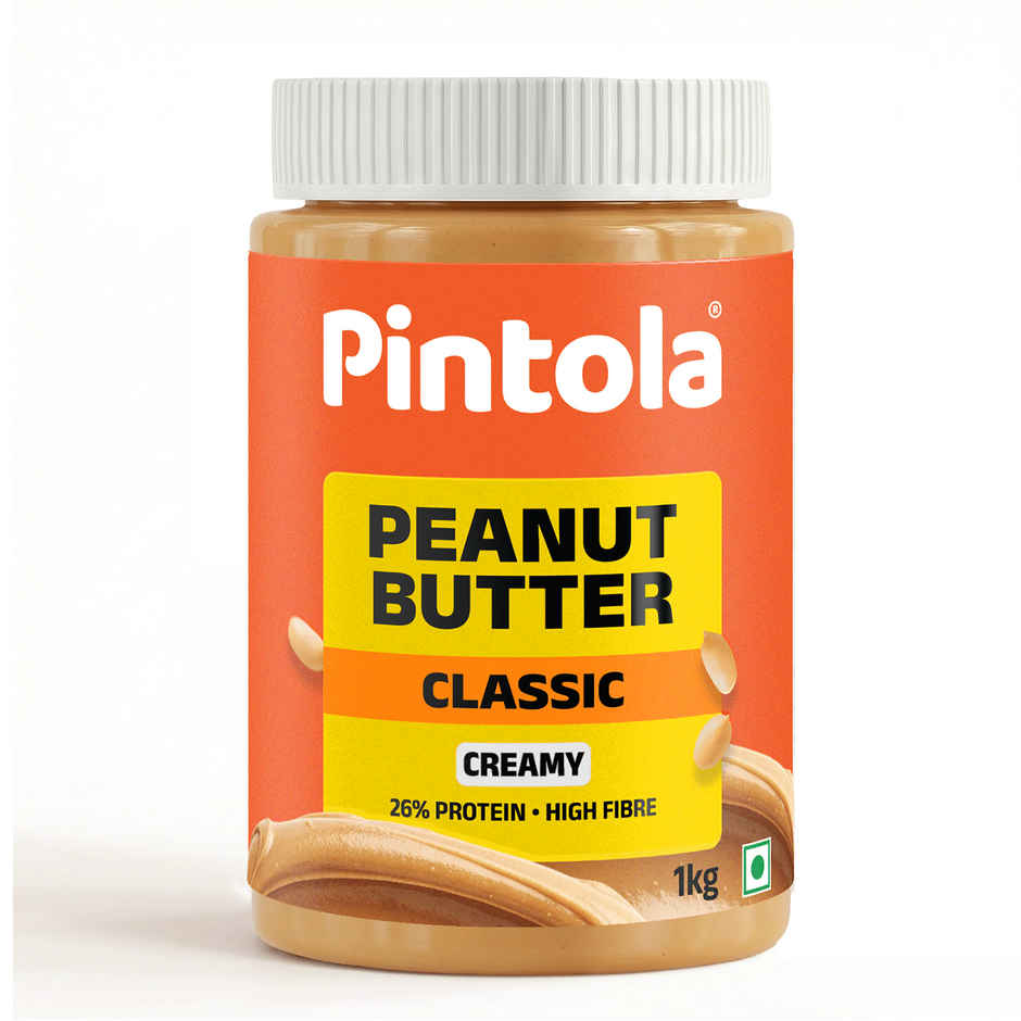 Pintola Classic Peanut Butter Creamy Original American Recipe With High Protein Fiber