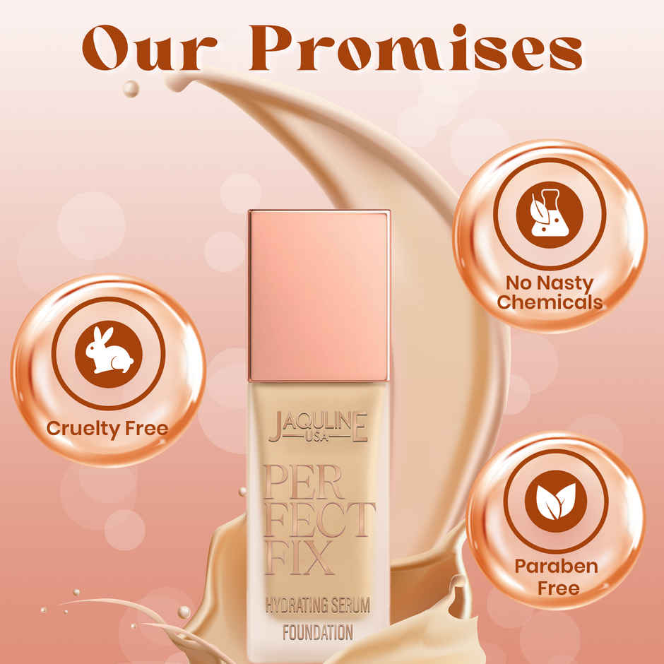 Jaquline Usa Perfect Fix Hydrating Serum Foundation | Golden Beige 03