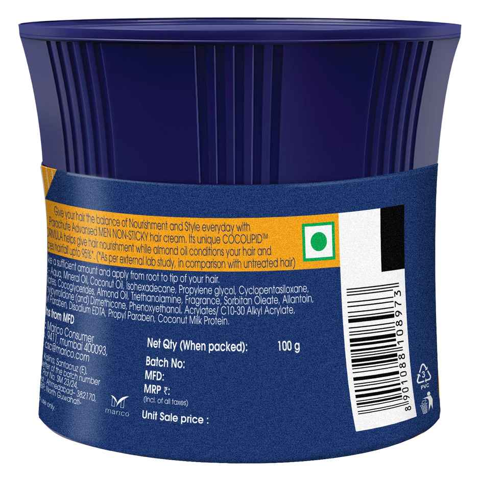 Parachute Advansed Men Hair Cream, Anti-Hairfall