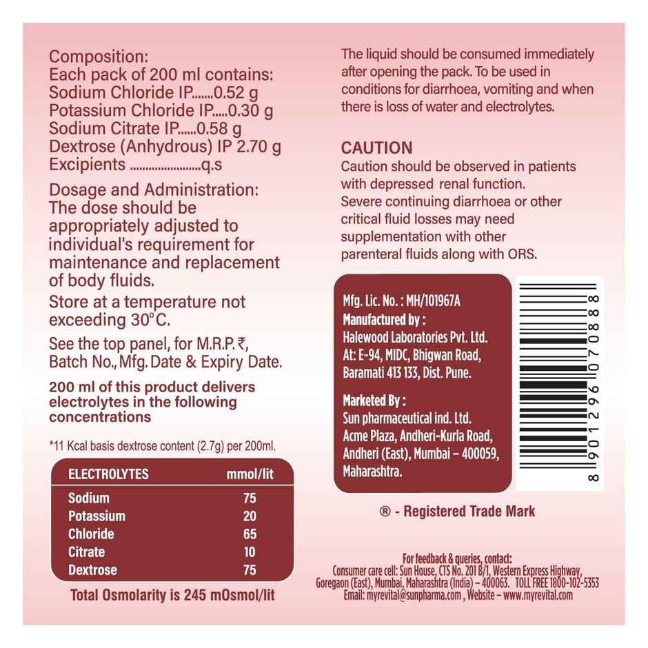 Revital Recharge ORS - Apple Flavour