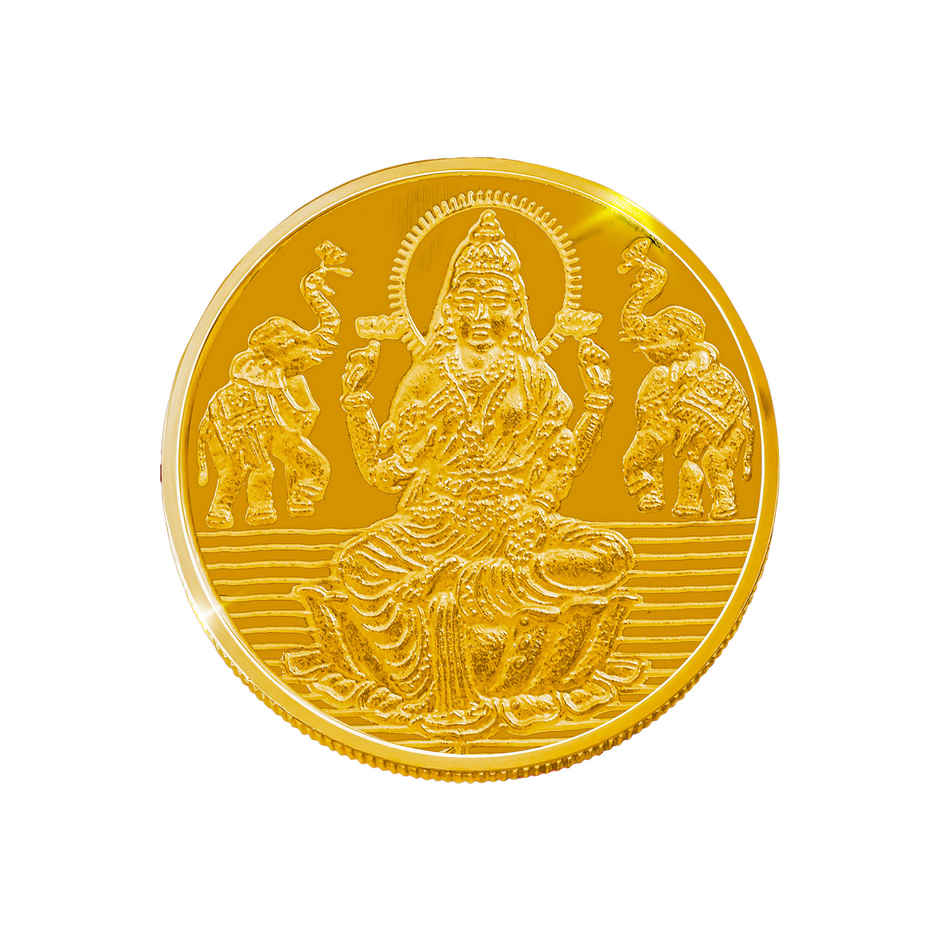 24 Karat 999 Pure Gold Coin | Lakshmi Design| 0.5 g | Muthoot Exim